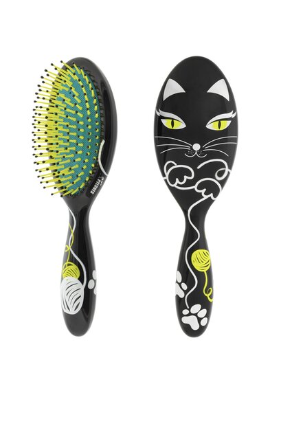 Haarborstel Ladypop Large Black Cat