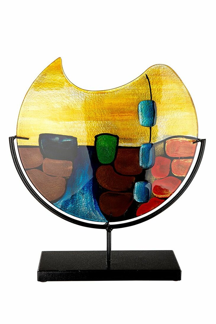 Glasart ronde deco vaas MURANO 37 cm.