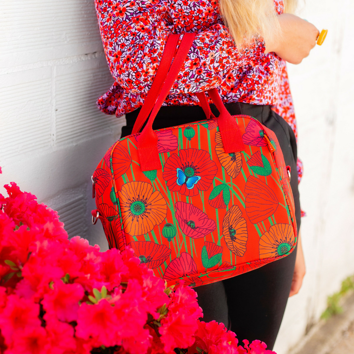 Ge&iuml;soleerde lunchtas Coquelicots 