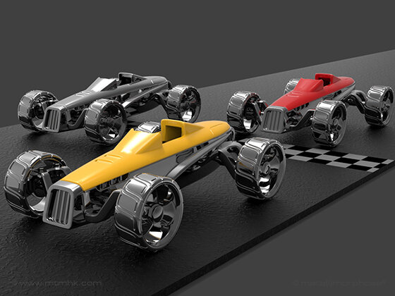 Sleutelhanger Raceauto Rood