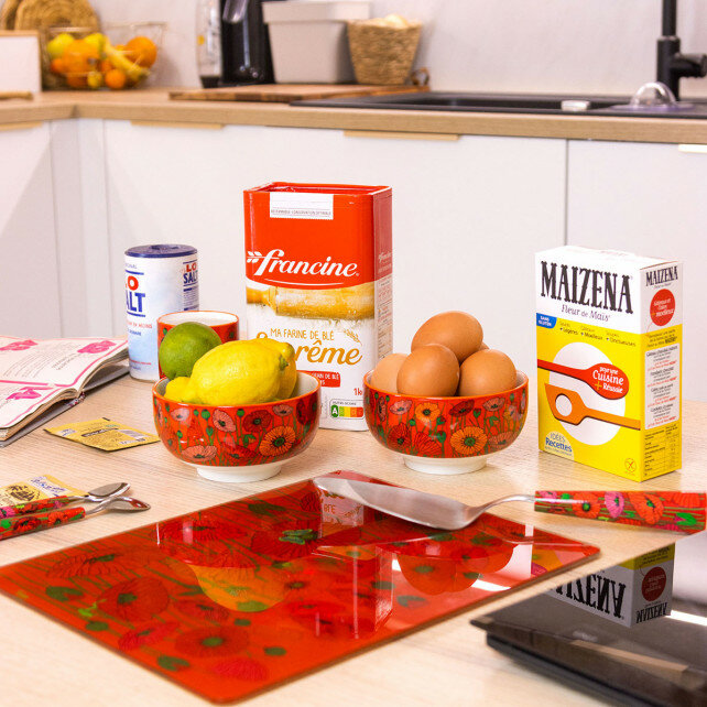 Commy snij/serveerplank Coquelicots