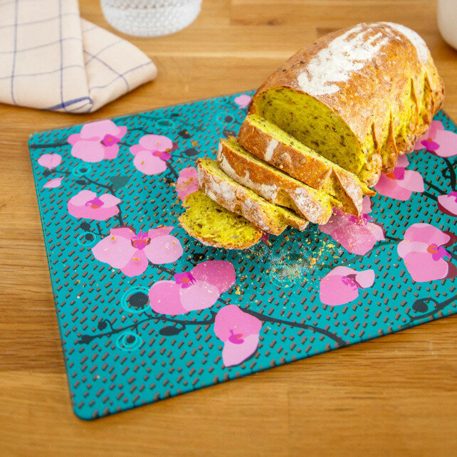 Commy snij/serveerplank Orchid Blue