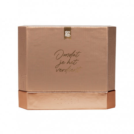 Cadeaupakket "OMDAT JE HET VERDIENT"