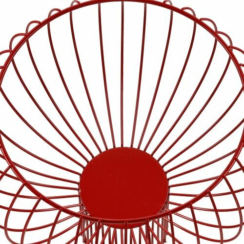 Fruitschaal metaal rood 60380