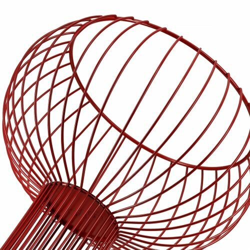 Fruitschaal metaal rood 60380