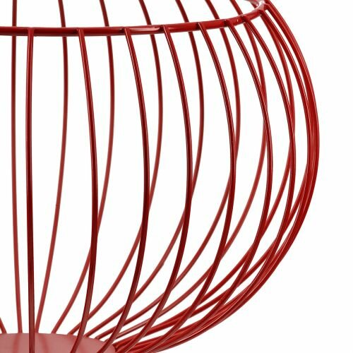 Fruitschaal metaal rood 60380