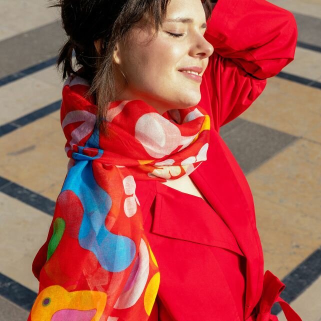 Scarf- balade - sjaal C&eacute;lebration