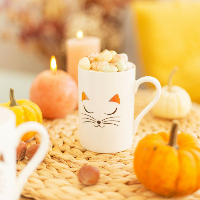 Mok Schluck Cat White witte kat