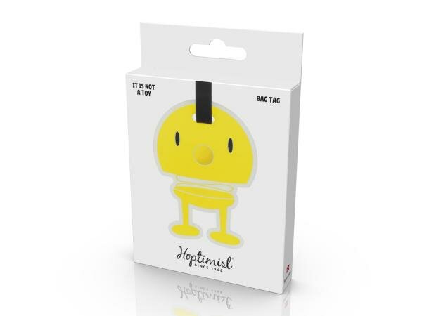 Hoptimist Bagagelabel Hoptimist 10,5 x 8 x 0,7 cm Geel