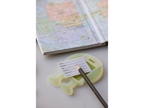 Hoptimist Bagagelabel Hoptimist 10,5 x 8 x 0,7 cm Geel