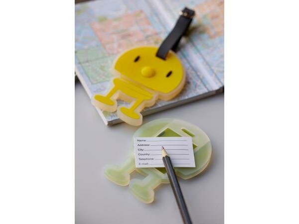 Hoptimist Bagagelabel Hoptimist 10,5 x 8 x 0,7 cm Geel