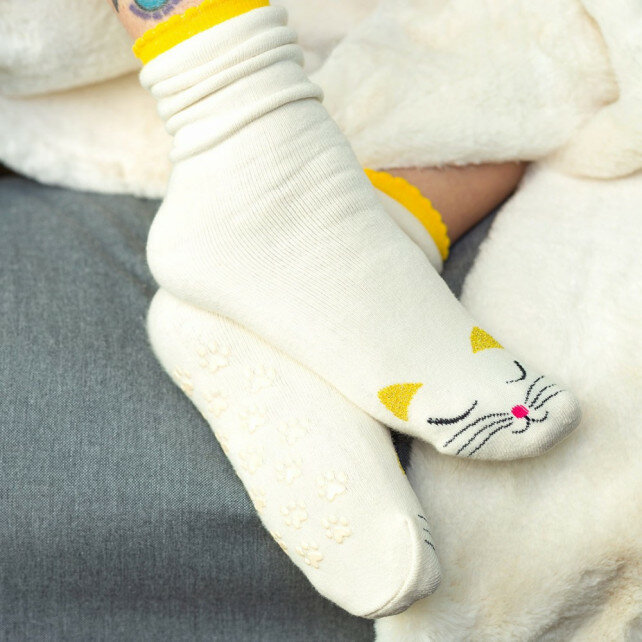 Sokken met spikes White Cat - Duchesse