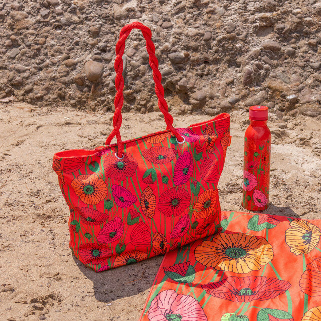 My daily bag Boodschappentas Coquelicots