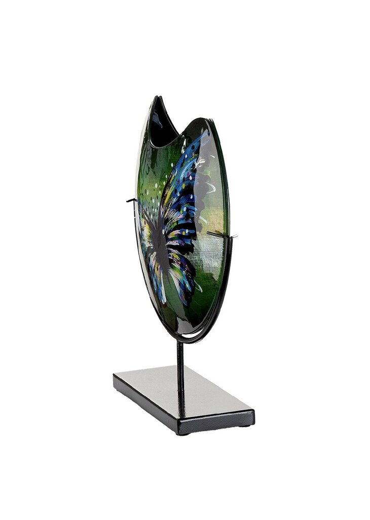 Glasart vaas "SCHMETTERLING" vlinder rond 39 cm 61428  