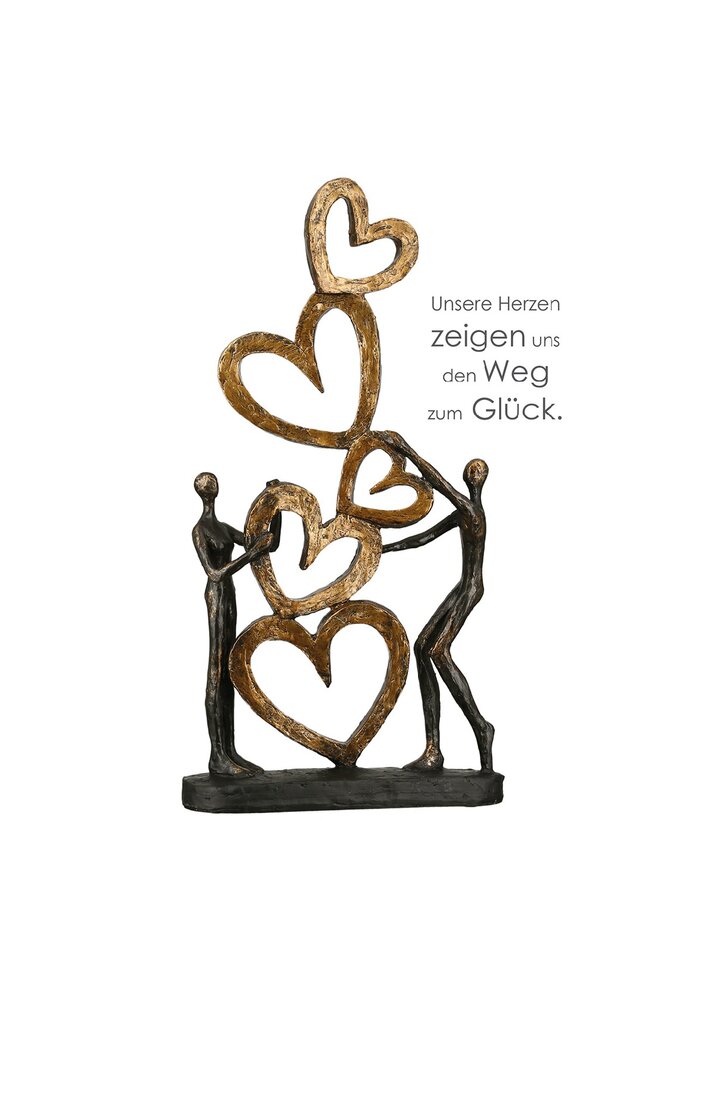 Sculpture "HERZ AUF HERZ" 89269