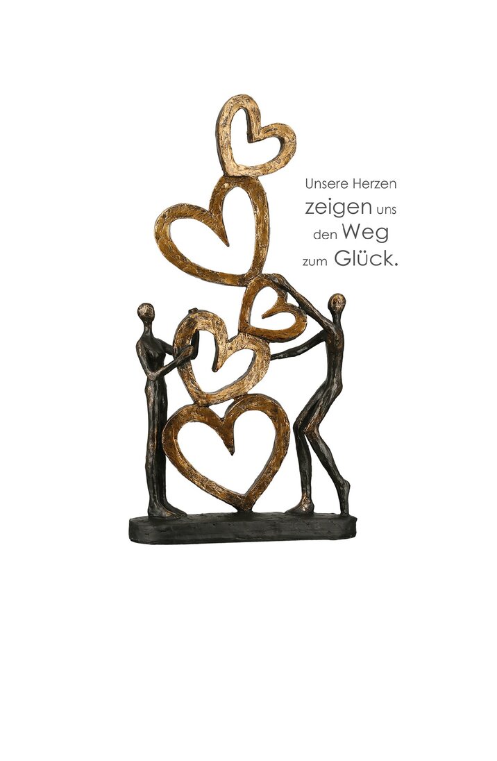 Sculpture "HERZ AUF HERZ" 89269