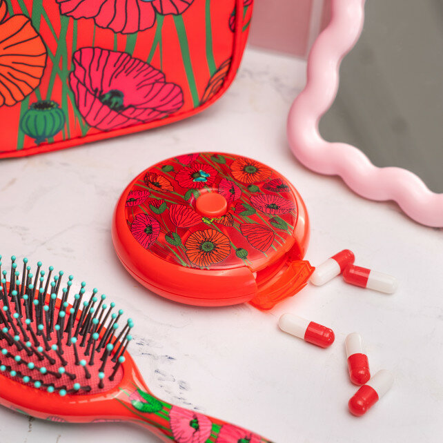 Spin Doctor - 7 day pillbox - 7 dagen pillendoos Coquelicots 