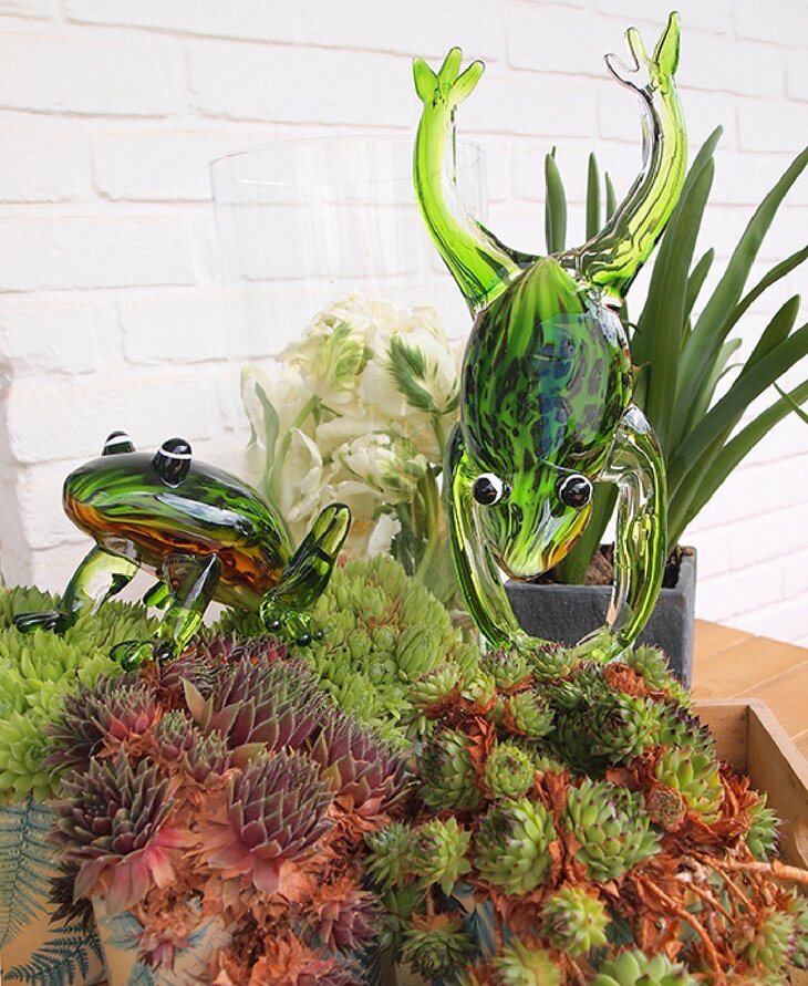 Glass Figure Frog Kikker