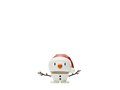 Hoptimist Santa Snowman Hoptimist 8.2 x 6.2 x 6.9 cm S Wit Kerst Sneeuwpop