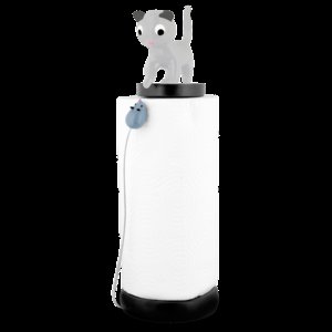 Keukenrolhouder Pylones Grijs. Charoule- Kitchen paper holder Grey.