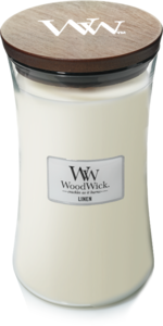 WOODWICK GEUR VAN DE MAAND NOVEMBER WOODWICK Geurkaars Linen Large