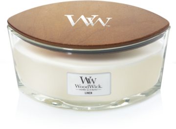 WOODWICK GEUR VAN DE MAAND NOVEMBER WOODWICK Geurkaars Linen Ellipse