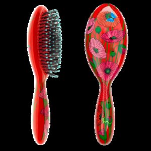 Haarborstel Ladypop Coquelicots.Hairbrush.