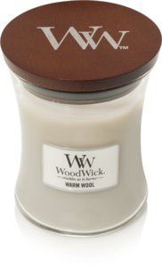 WOODWICK Geurkaars Warm Wool Medium