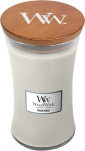 WOODWICK Geurkaars Warm Wool Large