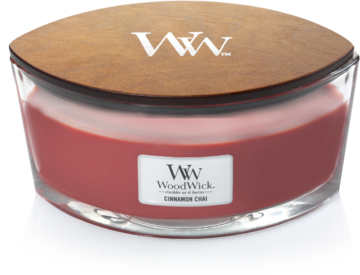 WOODWICK Geurkaars Cinnamon Chai Ellipse