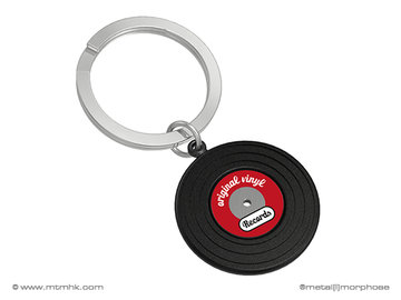 Sleutelhanger vinyl.