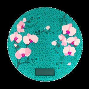 Frivole keuken weegschaal. Orchid Blue Pylones.Kitchen scale.