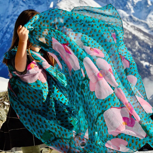 Sjaal-Scarf-Balade Orchid Blue.PYLONES.