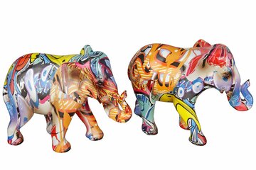 Poly Olifant Elefant Street Art. Pop Art.