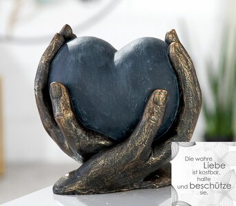 Skulptur "Hart in Handen"