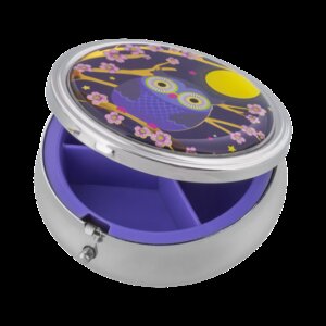 Pillendoos Blauwe Uil van Pylones.Posologik.Pill Box.