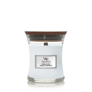 Woodwick Magnolia Birch MiniCandle.