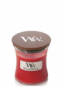 WOODWICK GEUR VAN DE MAAND NOVEMBER Woodwick Crimson Berries Mini Candle.