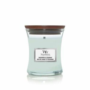 Woodwick Sagewood & Seagrass  mini candel.