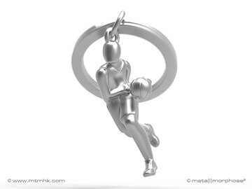 Sleutelhanger Basketbalspeler.