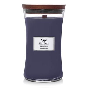 Woodwick Hinoki Dahlia Large candle.