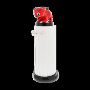 Keukenrol houder Clean'Up Pylones.Rood.