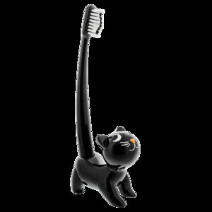 Tandenborstelhouder kat zwart- Catsmile