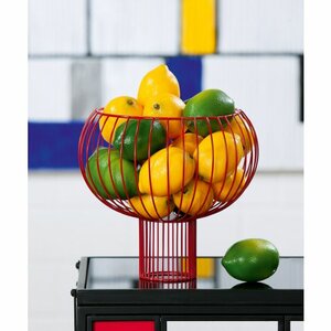 Fruitschaal metaal rood 60380