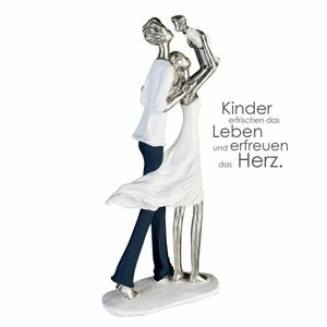 Sculpture "FAMILIE OUDER GELUK" wit 79985