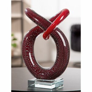 Glas sculpture rood 59381
