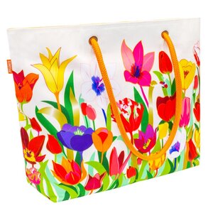 Grote Strandtas Tulpen Pylones Beach Bag