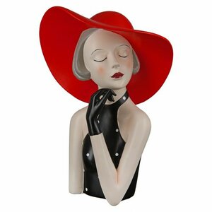 Lady met rode hoed.